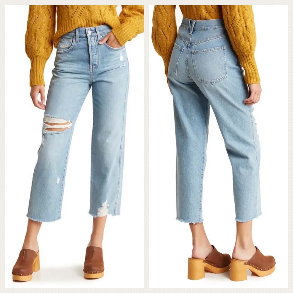 Veronica Beard Blake Crop Classic High Rise Straight Leg Jeans Size 29 - Picture 13 of 13